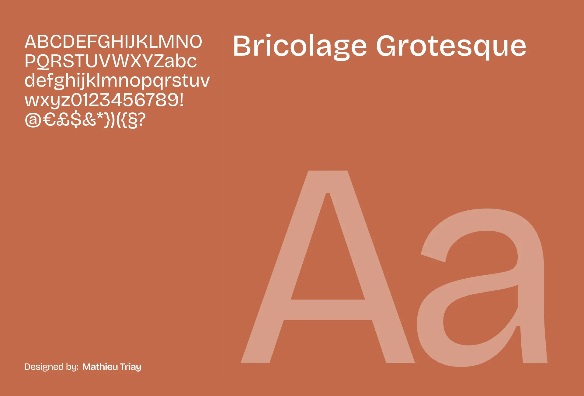 Bricolage Grotesque font sample