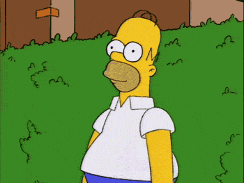 Homer Simpson Backing Up